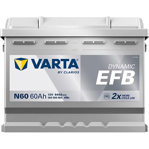 Autobatéria 560500064 EFB 12V 640A 60Ah /VARTA/ - obr. 2