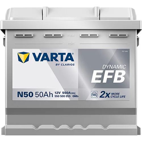 Batéria 550500055 12V 550A 50Ah EFB /VARTA/ - obr. 2
