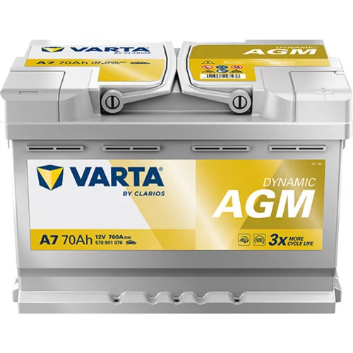 Batéria VARTA 570901076 AGM 12V 760A 70Ah
