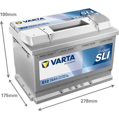 Batéria 574013068 12V 680A 74Ah /VARTA/ - obr. 1