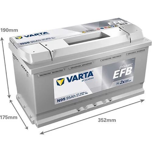Štartovacia batéria 595500085K262 /VARTA/ - obr. 1