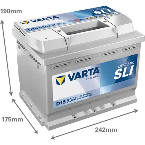 Batéria 563400061 12V 610A 63Ah /VARTA/ - obr. 1
