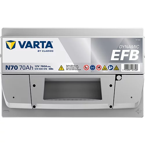 Batéria 570500076 EFB 12V 760A 70Ah /VARTA/ - obr. 3