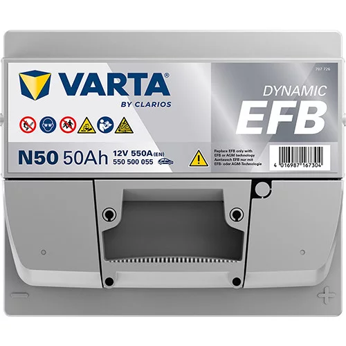 Batéria 550500055 12V 550A 50Ah EFB /VARTA/ - obr. 3