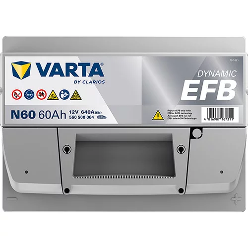 Autobatéria 560500064 EFB 12V 640A 60Ah /VARTA/ - obr. 3