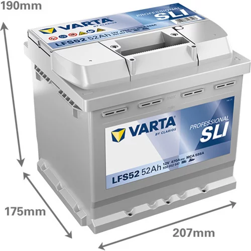 Štartovacia batéria 930052047K312 /VARTA/ - obr. 1