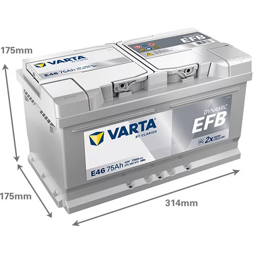 Štartovacia batéria 575500073K262 /VARTA/ - obr. 1