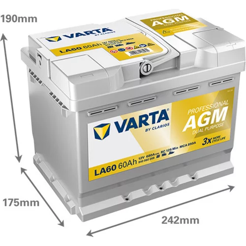Štartovacia batéria 840060068K312 /VARTA/ - obr. 1