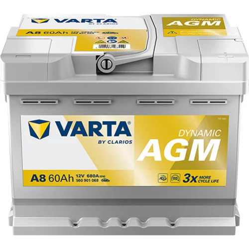Batéria VARTA 560901068 AGM 12V 680A 60Ah