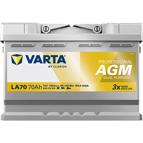 Štartovacia batéria 840070076K312 /VARTA/ - obr. 2