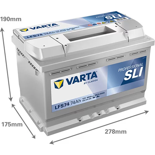 Batéria 930074068 12V 680A 74Ah /VARTA/ - obr. 1