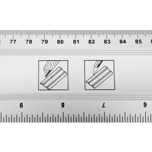 HLINÍKOVÉ PRAVIDLO 1000 MM S RÚČKOU A DVOMA LIBELLAMI /VOREL/ - obr. 2