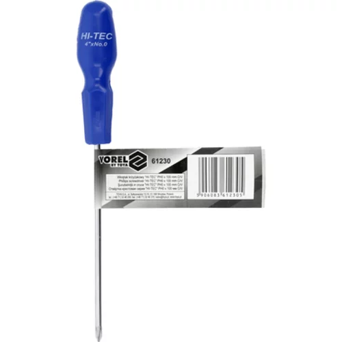 KRÍŽOVÝ SKRUTKOVAČ HI-TEC PH0X100MM /VOREL/ - obr. 2