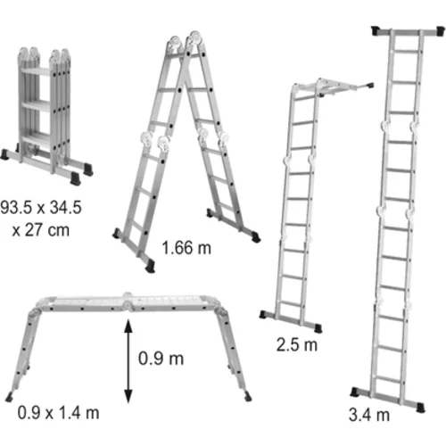 REBRÍK MULTIFUNKČNÝ 4X3 /VOREL/ - obr. 3