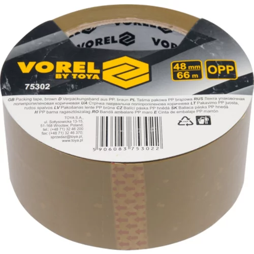 BALIACA PÁSKA HNEDÁ PP 48 MM X 66 M /VOREL/ - obr. 1