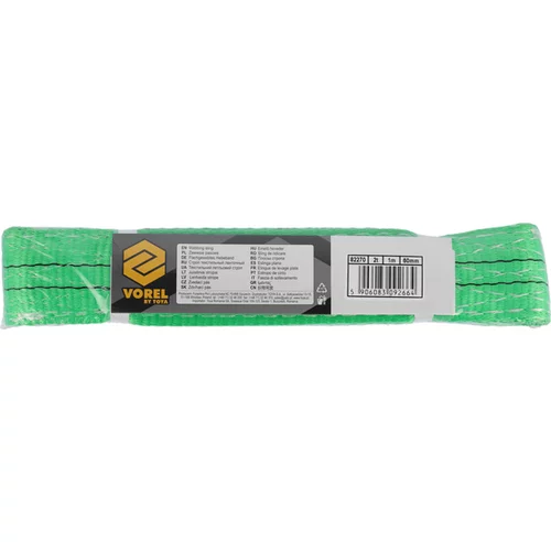 PÁS JEDNODUCHÝ, TEXTILNÝ 2T, 1M, 60MM, DVOJVRSTVOVÝ, SLUČKA /VOREL/ - obr. 1