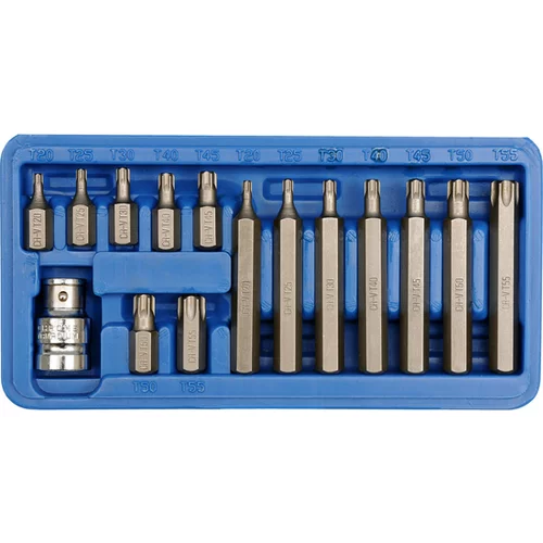 ŠPECIÁLNE KĽÚČE TORX T20-T55, 15 KS.