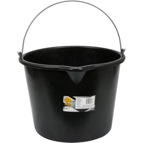 STAVEBNÉ VEDRO ČIERNE S VÝPUKOU 16L /VOREL/ - obr. 1