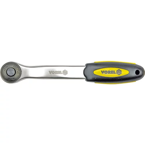 RÁČNA 3/8'' CR-V, 72 ZUBOV, OHNUTÁ /VOREL/