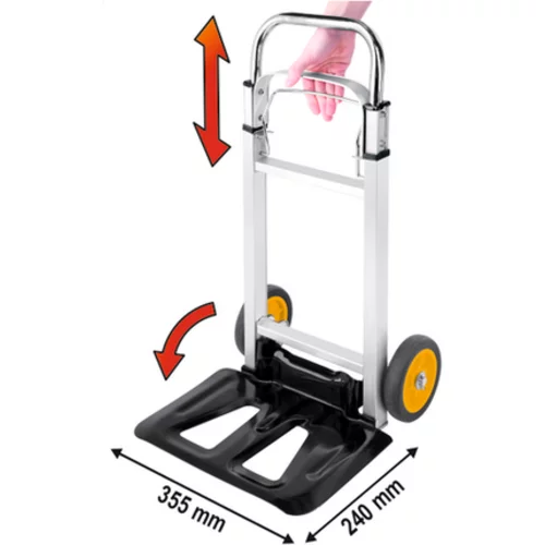 SKLÁDACÍ SKLADOVÝ VOZÍK 90KG /VOREL/ - obr. 7