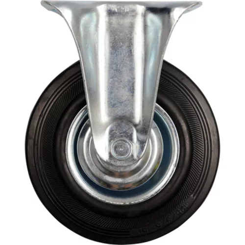 KOLESO PEVNÉ S ČIERNOU GUMOU 125MM