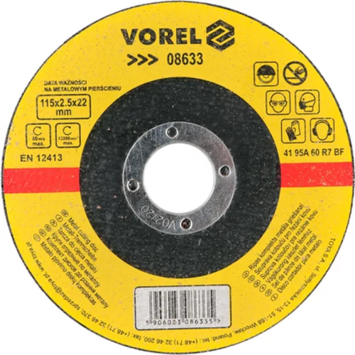 KOVOVÉ REZNÉ KOTOUČE 115X2,5X22