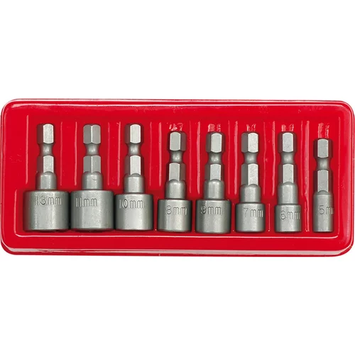 ZÁSUVKY 5-13MM, MONTÁŽ 1/4'', SADA 8 KS.