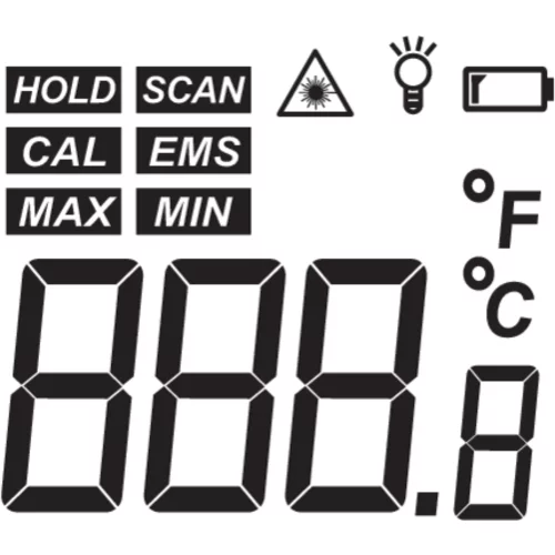 BEZKONTAKTNÝ TEPLOMER, PYROMETTER -50 °C + 380 °C /VOREL/ - obr. 4
