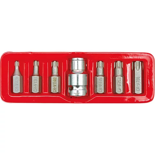 ŠPECIÁLNE KĽÚČE TORX T25-T55, 7 KS.