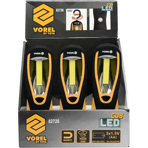Cob LED ručná lampa /VOREL/ - obr. 4