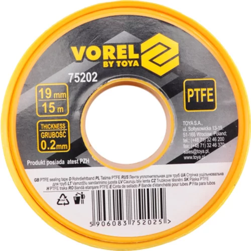PTFE PÁSKA 15MX19MMX0,2MM