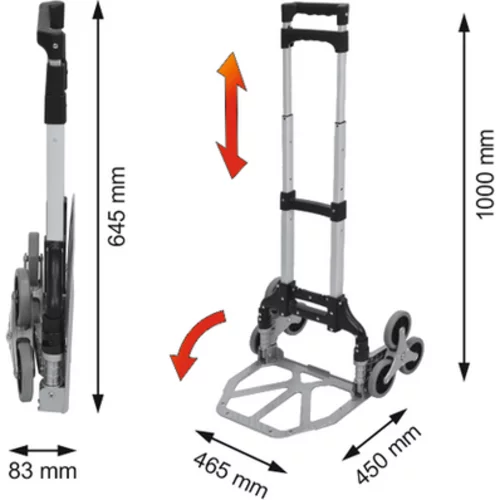 SCHODISKOVÝ VOZÍK 70KG /VOREL/ - obr. 5