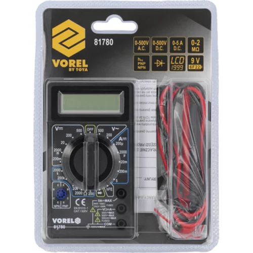 DIGITÁLNY UNIVERZÁLNY METER /VOREL/ - obr. 5