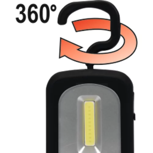 OTOČNÁ RUČNÁ LAMPA COB LED 3W NABÍJACÍ /VOREL/ - obr. 9