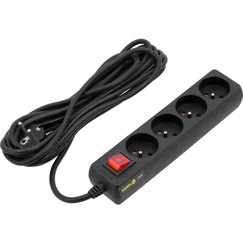 ELEKTRICKÝ PREDLŽOVACÍ KÁBEL 4 ZÁSUVKY 5M VRÁT. /VOREL/ - obr. 1