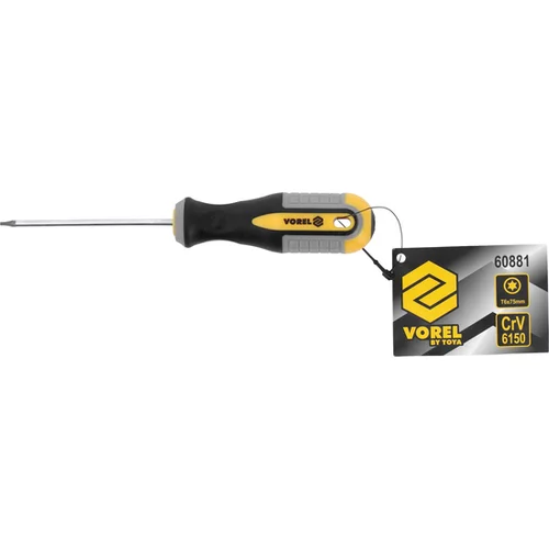 TORX SKRUTKOVAČ T6X75 MM CRV /VOREL/ - obr. 2