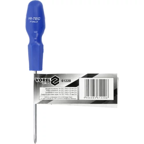 KRÍŽOVÝ SKRUTKOVAČ HI-TEC PH0X75MM /VOREL/ - obr. 2