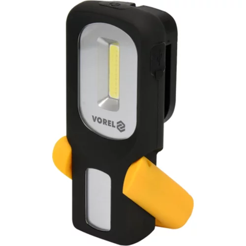 OTOČNÁ RUČNÁ LAMPA COB LED 3W NABÍJACÍ /VOREL/ - obr. 2