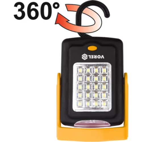 OTOČNÁ RUČNÁ LAMPA 20+3 LED /VOREL/ - obr. 11