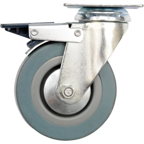 VOLANT 100MM SO ŠEDOU GUMOU A BRZDOU