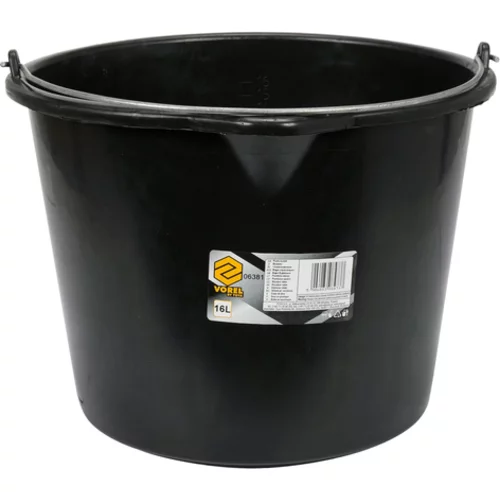 STAVEBNÉ VEDRO ČIERNE S VÝPUKOU 16L