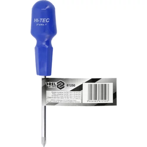 KRÍŽOVÝ SKRUTKOVAČ HI-TEC PH1X75MM /VOREL/ - obr. 2