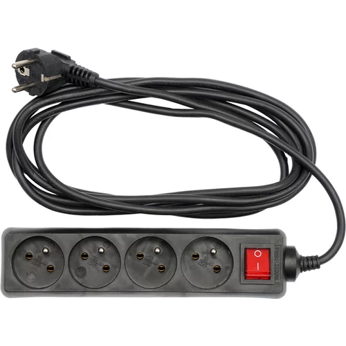 ELEKTRICKÝ PREDLŽOVACÍ KÁBEL 4 ZÁSUVKY 3M VRÁT.