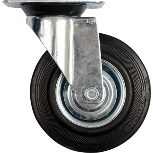 VOLANT S ČIERNOU GUMOU 125MM