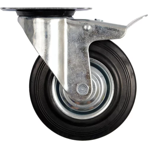 VOLANT S ČIERNOU GUMOU A BRZDOU 125MM