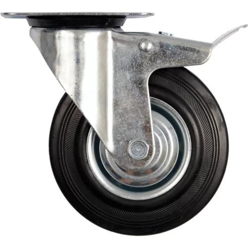 VOLANT S ČIERNOU GUMOU A BRZDOU 200MM
