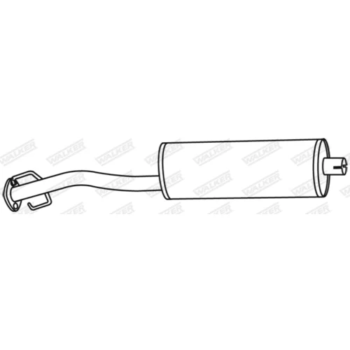 Stredný tlmič výfuku WALKER 21525