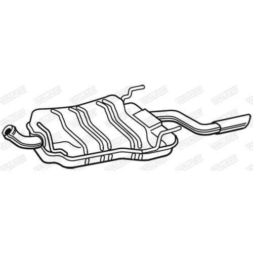 Koncový tlmič výfuku WALKER 22146