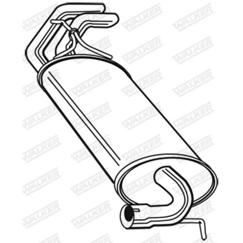 Koncový tlmič výfuku 22663 /WALKER/ - obr. 8