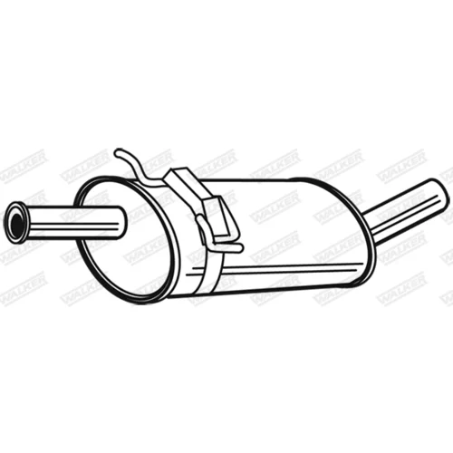 Stredný tlmič výfuku 23124 /WALKER/ - obr. 4